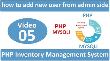 how to add new user from admin side in php ims