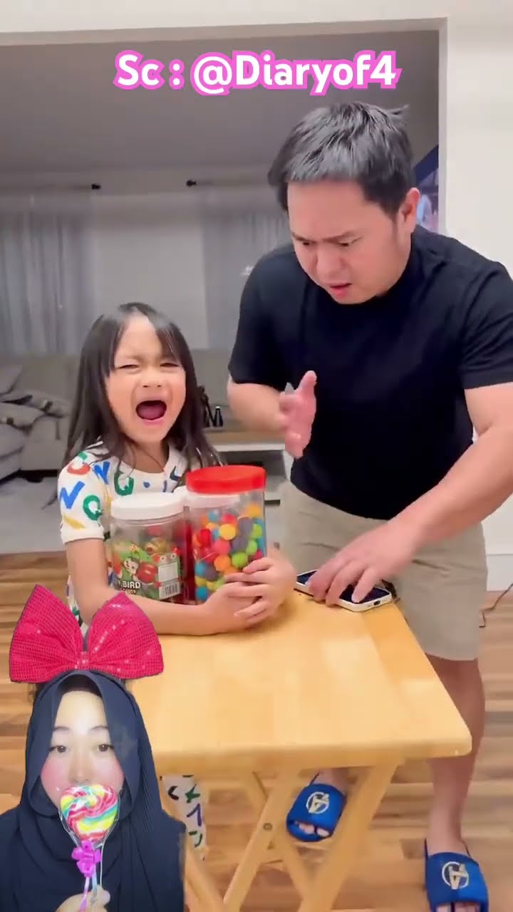 JANGA AMBIL PERMEN AKU ⁉️?? Ehh Tapi Papa cuma Ambil Hp?@Diaryof4 #shorts #funny #dubbing