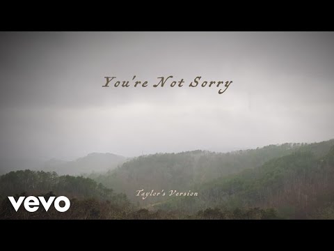 You're Not Sorry