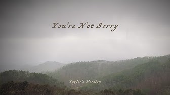Taylor Swift - You're Not Sorry (Taylor's Version) (Lyric Video)
