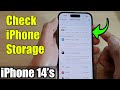 iPhone 14&#39;s/14  Pro Max: How to Check iPhone Storage