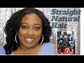 Straight Natural Hair | Natural Silk Press w/ Clip-ins | Night Time Routine with Flexi-Rods