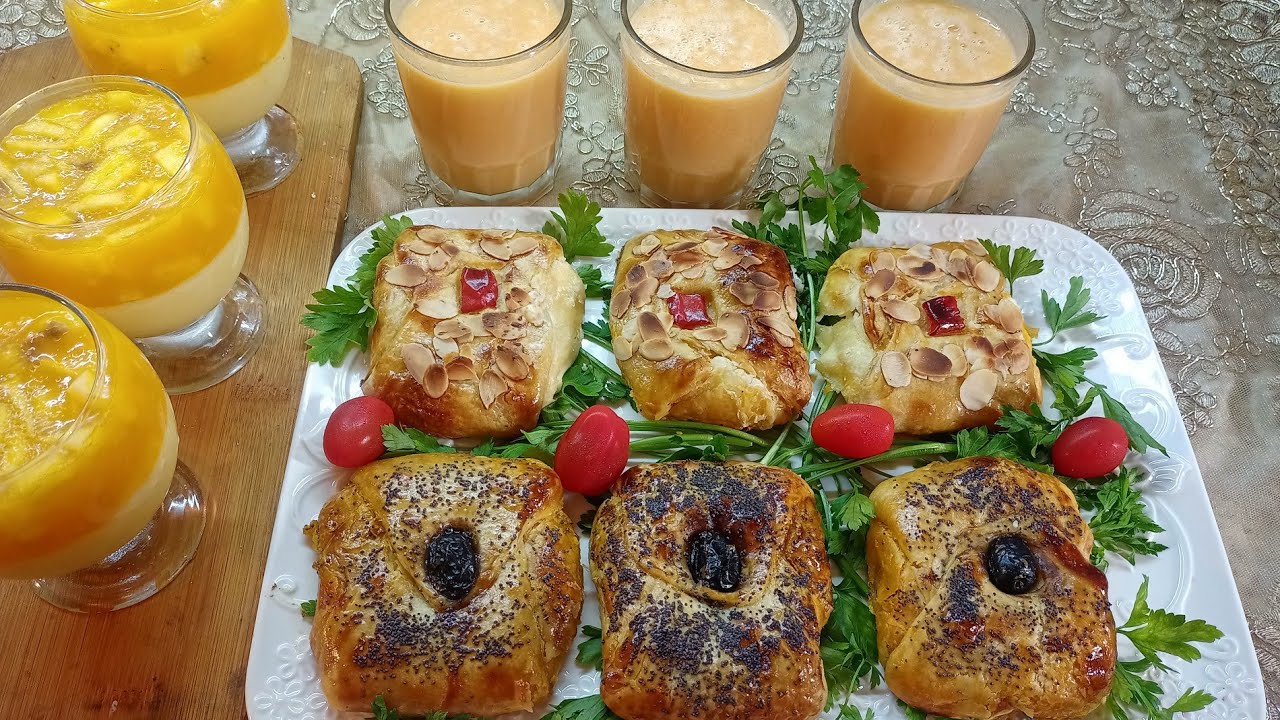 بعض اقتراحات طبيلة رمضان مسيمنات معمرين في الفران   + تحلية وعصير