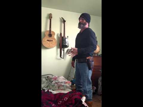 My brother spinning a gun