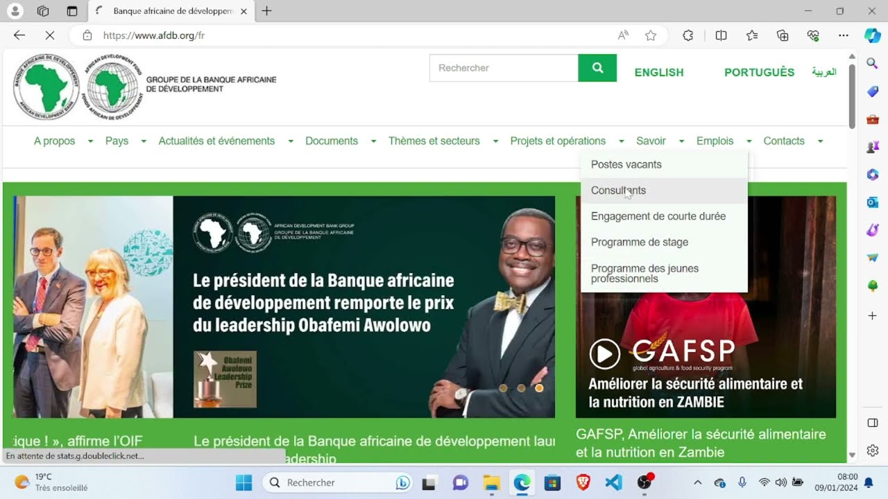 Comment candidater à la Banque Africaine de Développement (BAD) ?