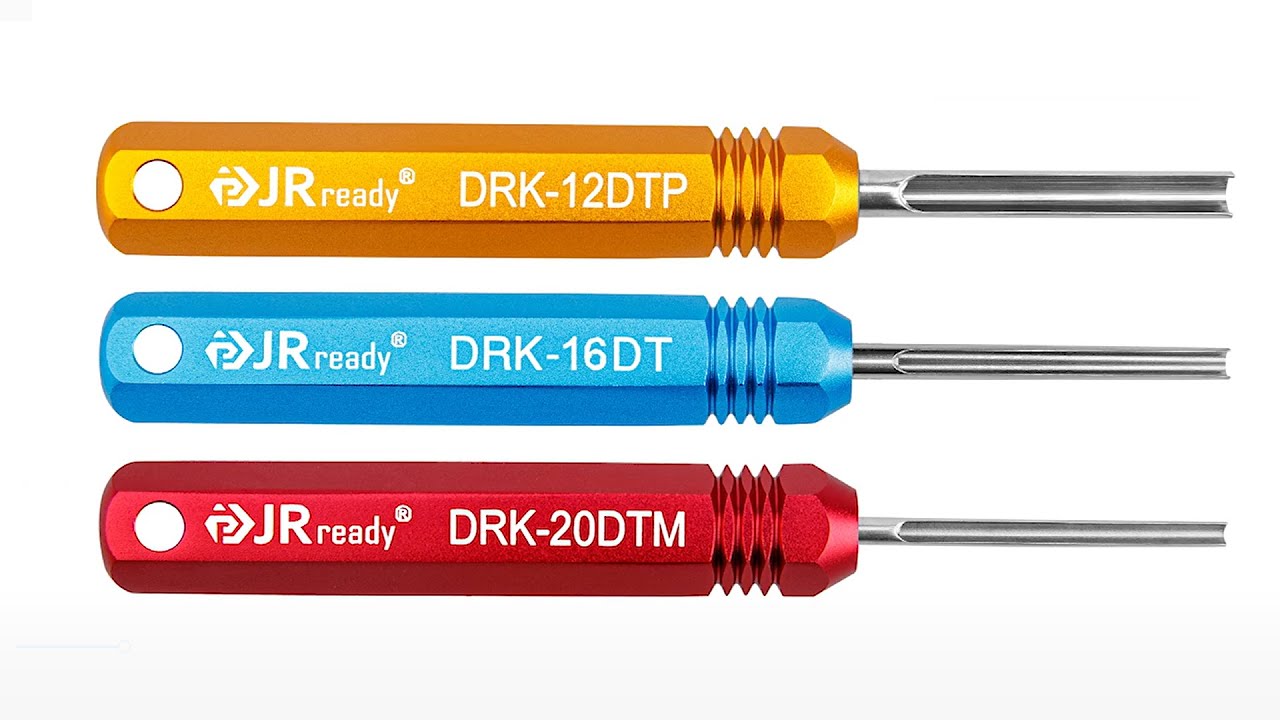 JRready ST5231 Deutsch Terminal Removal Tool DRK-20DTM DRK-16DT DRK-12DTP with DRK-RT1B