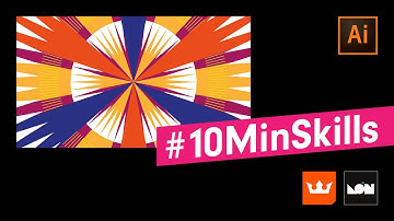 #10MinSkills - Create a radial pattern with Illustrator Rotate tool