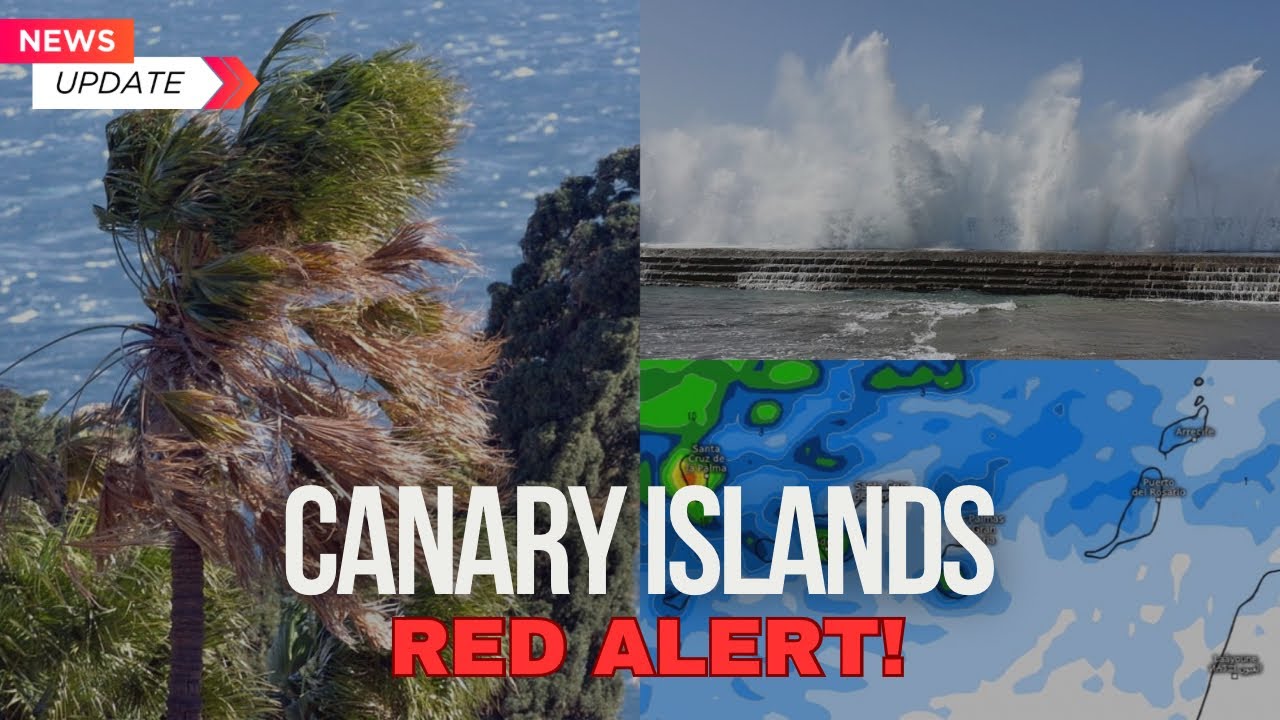 RED ALERT for Canary Islands! Storm Nuria could cause CHAOS with strong