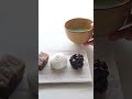Matcha and Japanese Wagashi Presentation 秋の和菓子#shorts