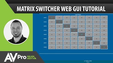 Matrix Switch Web GUI Tutorial
