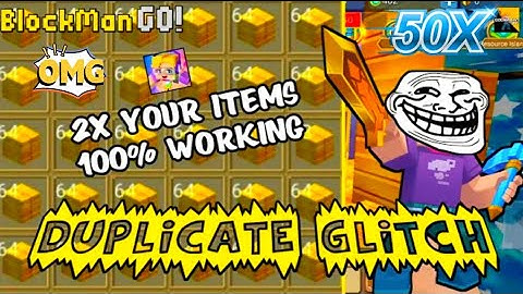 😱 Blockman go skyblock new duplication glitch 2.24.1 | New Chest Working Dup 2022 | #blockmango