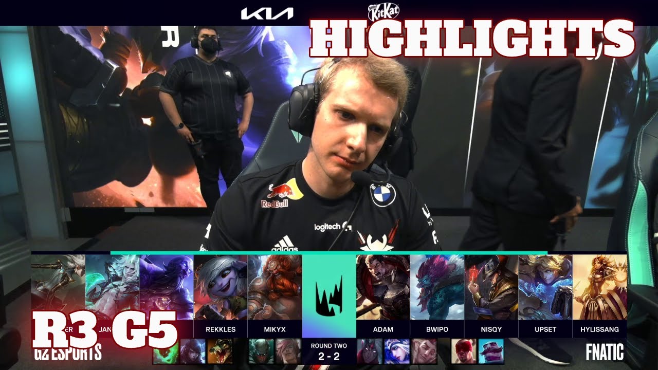 G2 vs FNC - Game 5 Highlights | Round 3 LEC 2021 Summer Playoffs | G2 Esports vs Fnatic G5