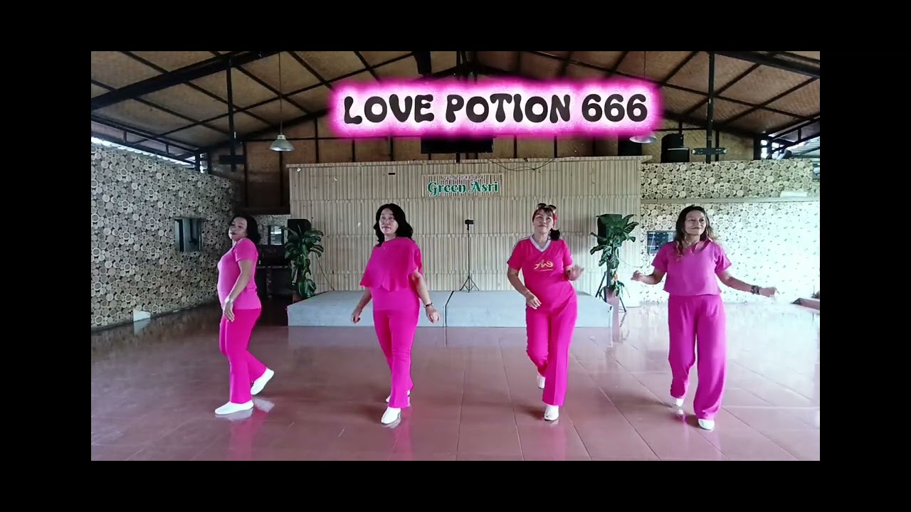 LOVE POTION 666 - Line dance -Begginer- Demo by A & J Mom Mataram LD