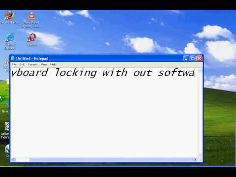keyboard locking with out software(commentplz)