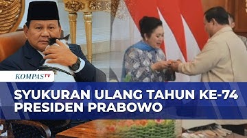 Potret Syukuran Ultah Ke-74 Presiden Prabowo, Wapres Gibran & Pejabat Negara Hadir