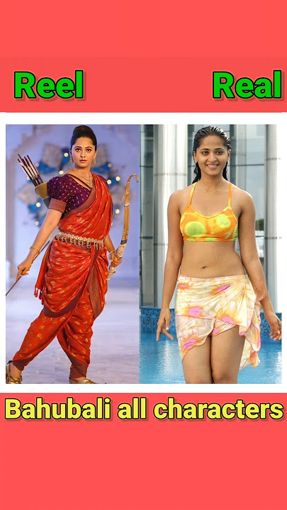 Bahubali all characters reel vs real #shorts #reelvsreal #bahubali #prabhas #anushkashetty #viral
