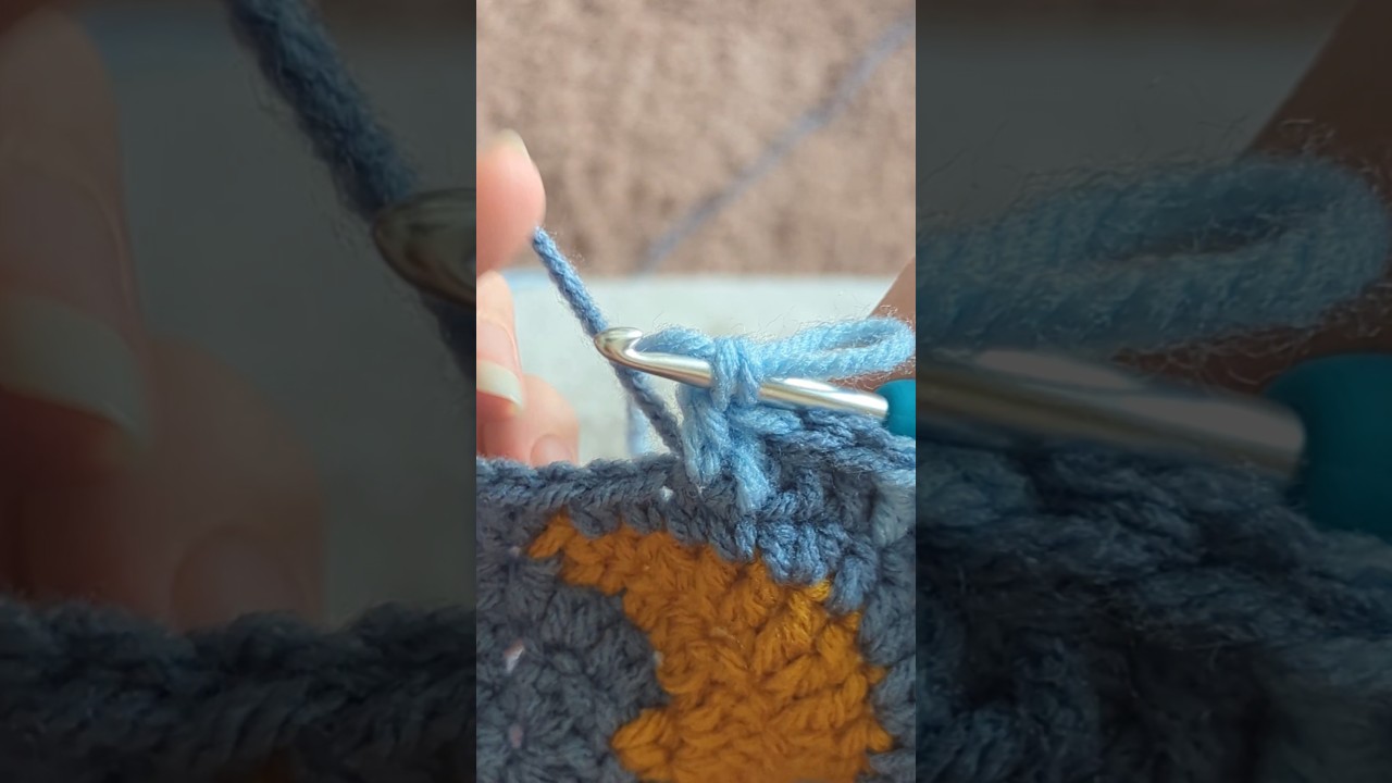 How I like to change color in double crochet! great tension, no floats #crochet #crochettechniques