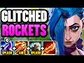 Jinx but my rockets do triple aoe splash damage and it looks like im hacking