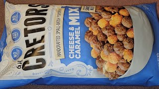 Costco Sale Item Review Cretors Cheese & Caramel Mix Popcorn Taste Test