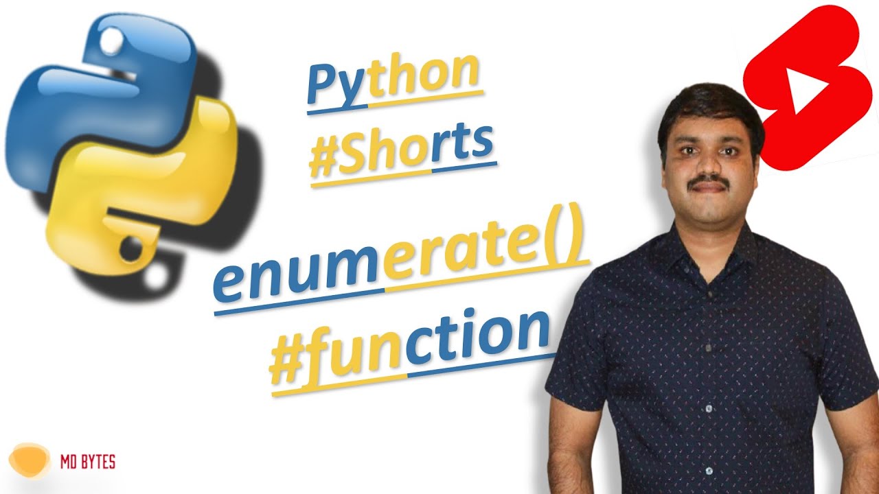 Python Enumerate function Looping - YouTube