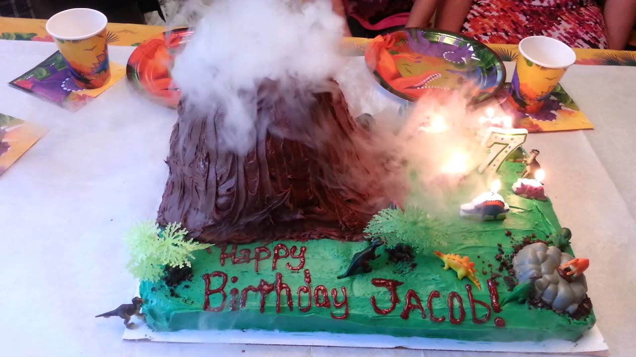 Erupting Volcano Cake
