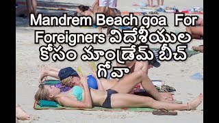 Mandrem Beach Goa For Foreigners విదేశీయుల కోసం మాండ్రేమ్ బీచ్ గోవా