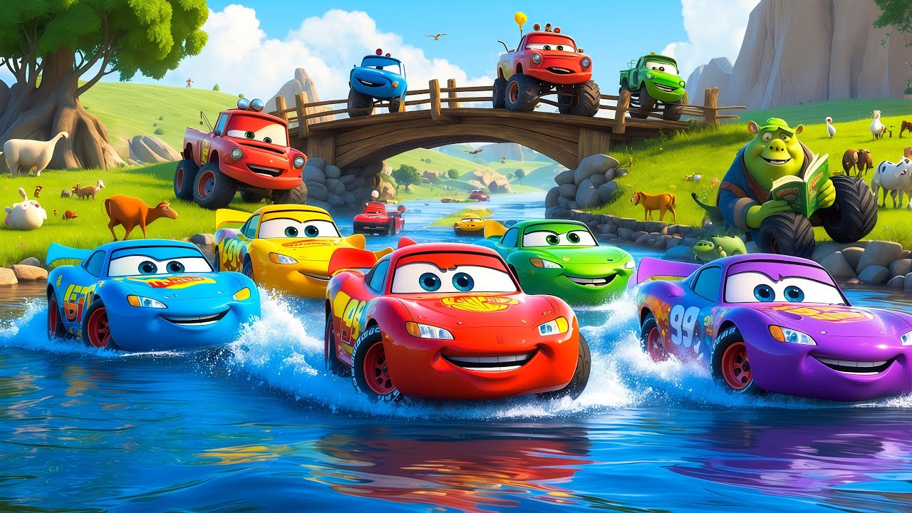 Long Slide Game With Cow Elephant Gorilla Hippopotamus Tiger 3d Animal Game Funny 3d Animals