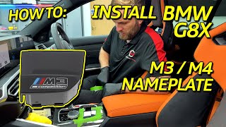 BMW M3 G80 G81 / M4 G82 G83 Centre Console Nameplate
