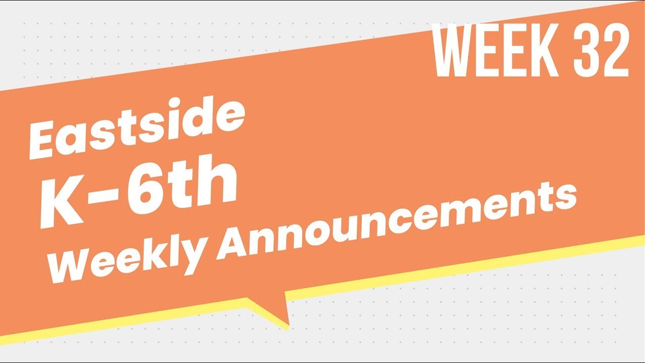 Weekly Announcements: Week 32 | 4.21.23