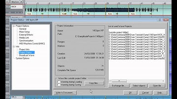Samplitude Basics 68:Project Status.