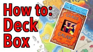 How to Make Trading Card Deck Boxes by hand! (Chaos Galaxy) screenshot 3
