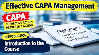 CAPA Management | Introduction to Course
