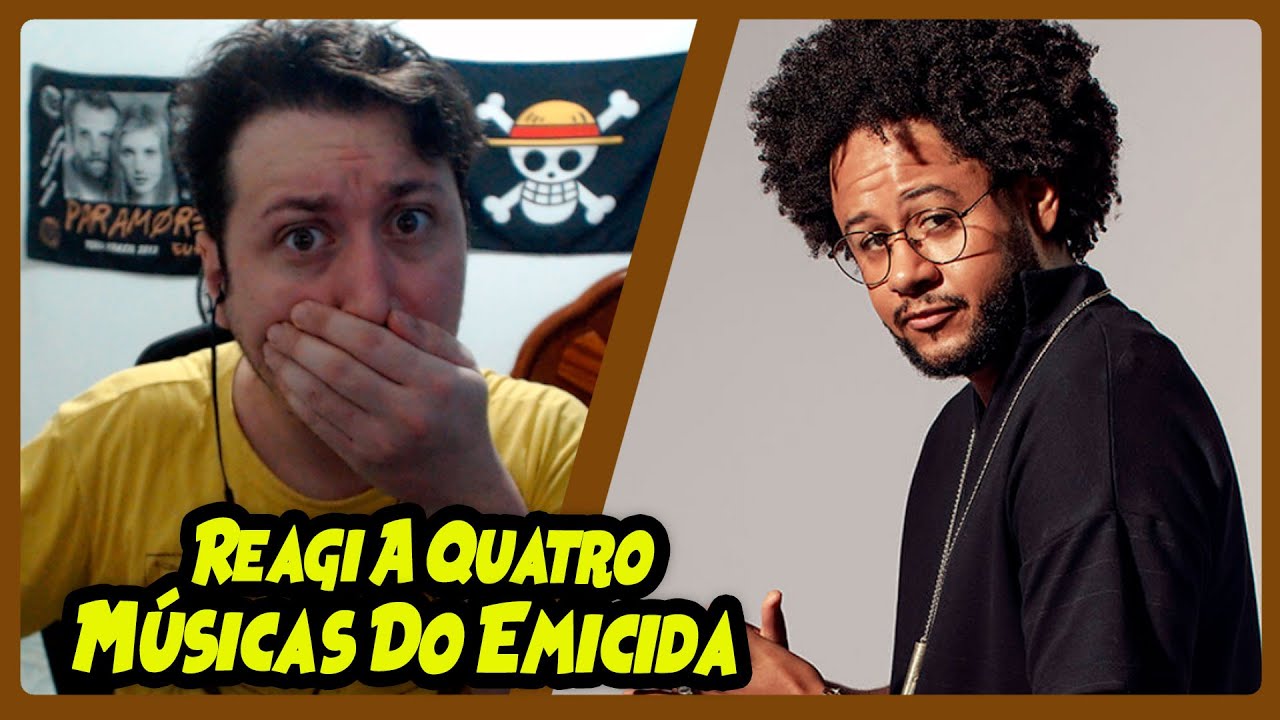 EMICIDA 4 EM 1 | A Mema Praça | Us memo preto zica | Ismália | Inácio da Catingueira | REACT