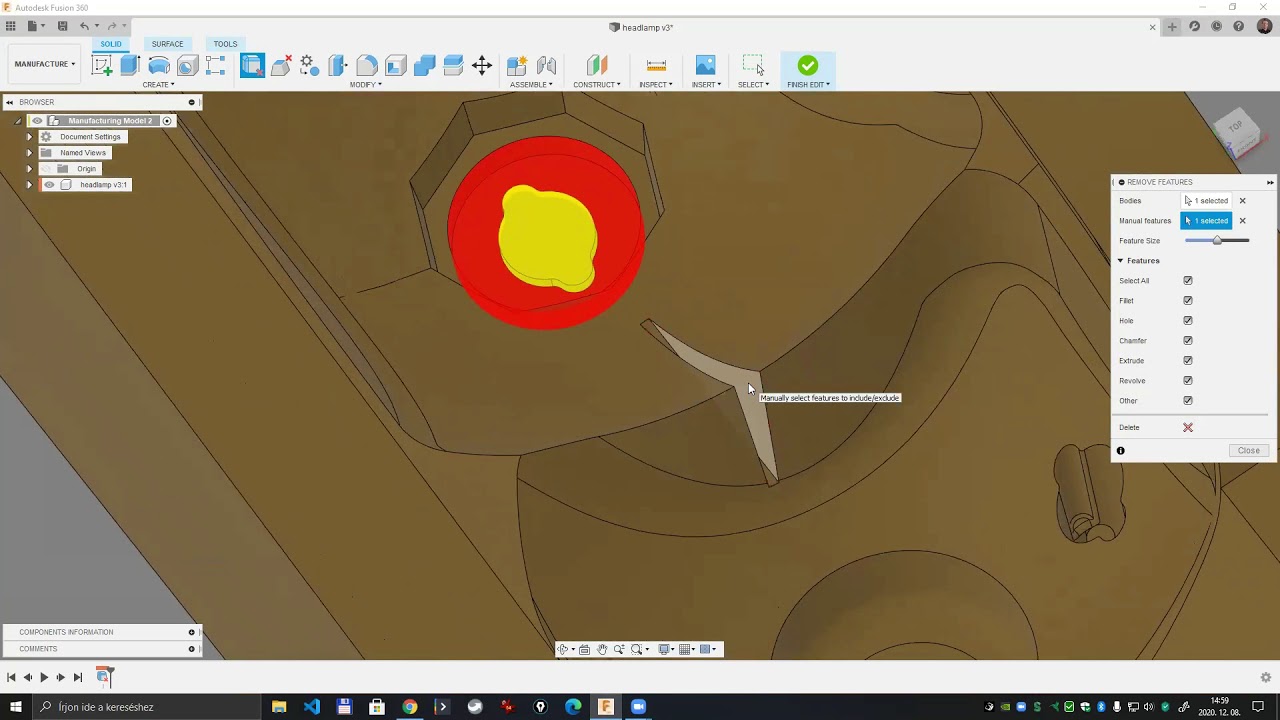 Fusion 360 CAM - Manufacturing Model használata (magyarul)