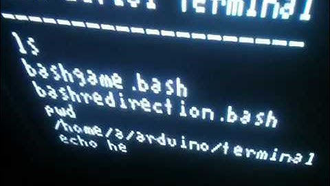 Arduino Real Serial Terminal/Arduino Retro Computer
