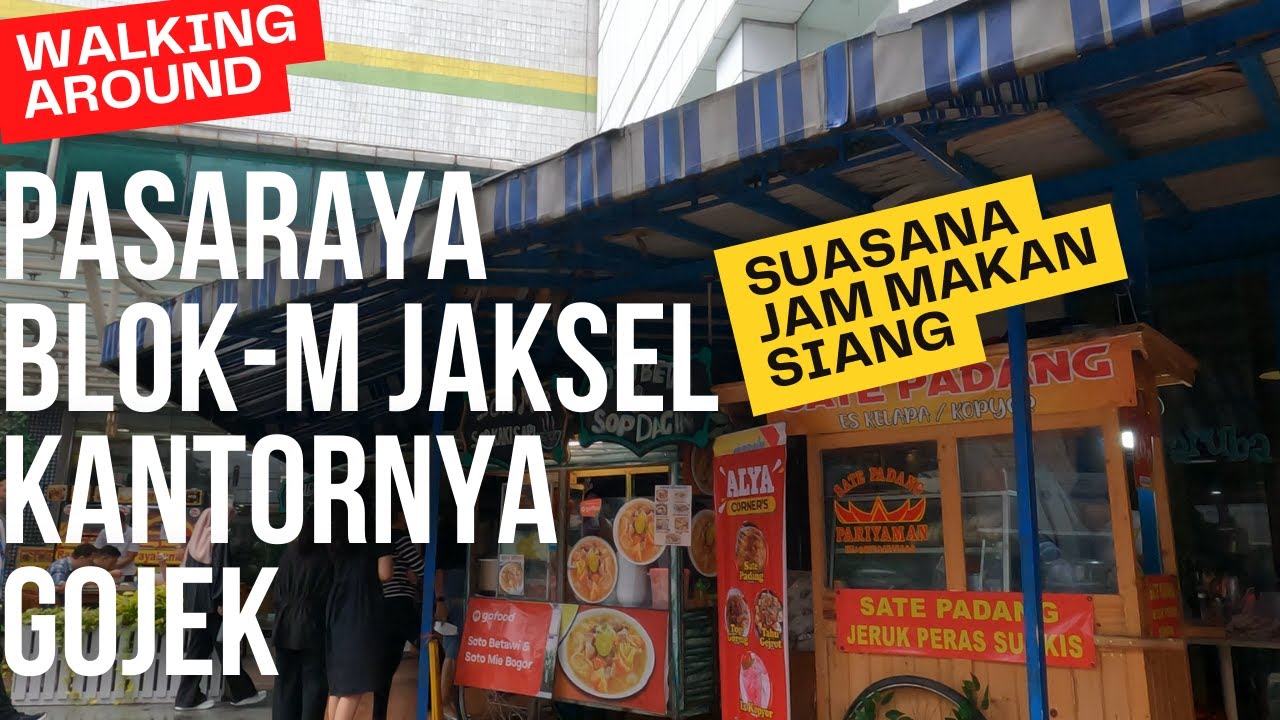 Pasaraya BlokM JAKSEL 4K Walking Around Suasana Jam Makan Siang