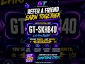 GT FAM APP free points🤯use this code