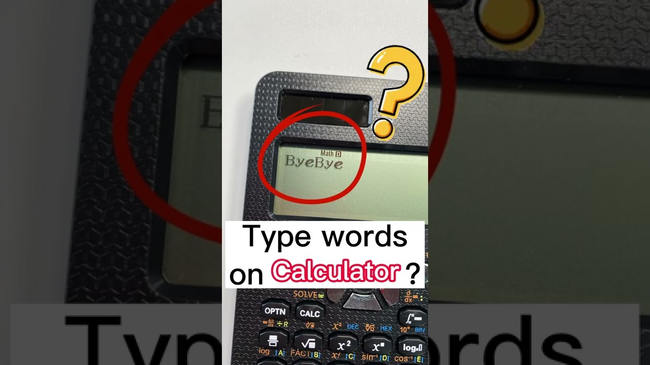 17 Calculator Words To Try Writing