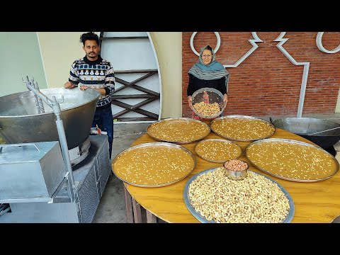 PEANUT BURFI Prepared By My Granny | Indian Dessert | Milk Burfi Recipe | Veg Village Food