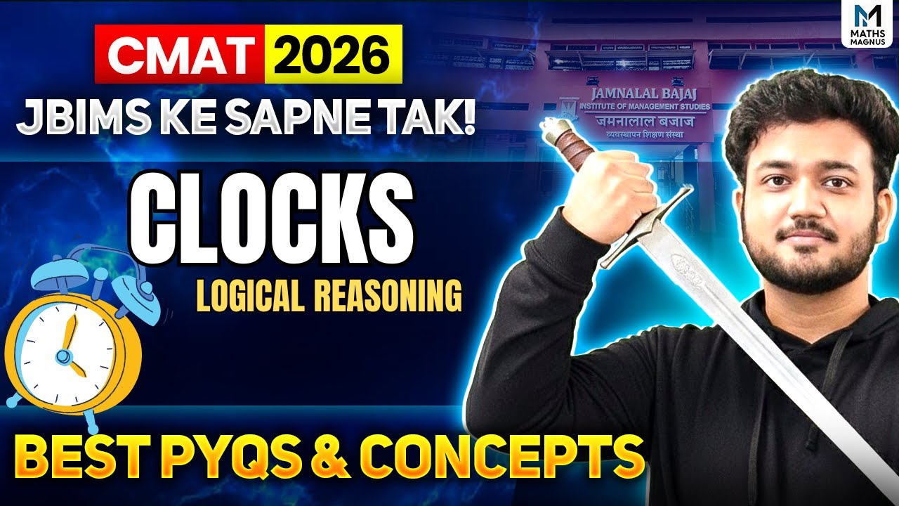 CMAT 2026: Clocks in 20 Minutes 😱 | 100% Sure Question Every Year! | Ayush Sir