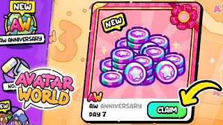 OMG FREE COINS 😱🎉 AW 3rd Anniversary Rewards (+free AW COINS) | Avatar World Pazu | PAZU WORLD 