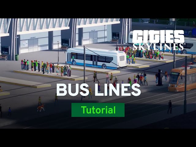 Bus Lines and Low Capacity Transit with bsquiklehausen | Modded Tutorial | Cities: Skylines class=