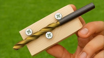 This sharpening method will amaze you! Sharpen your drill bits to razor-sharp with DIY wooden tools