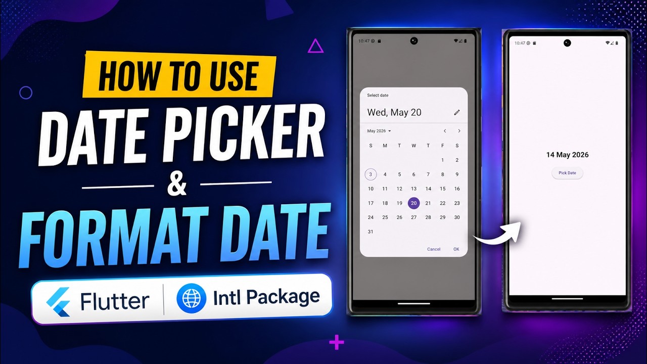 How to use Date Picker & Format Date with the Intl package in Flutter ...