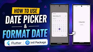 How to use Date Picker & Format Date with the Intl package in Flutter?