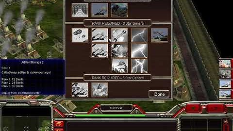 Zero Hour Destructive Forces Mod China Artillery General Part 1