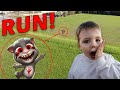 Drone catches creepy baby talking tom  if you see creepy baby talking tom outside of your house run