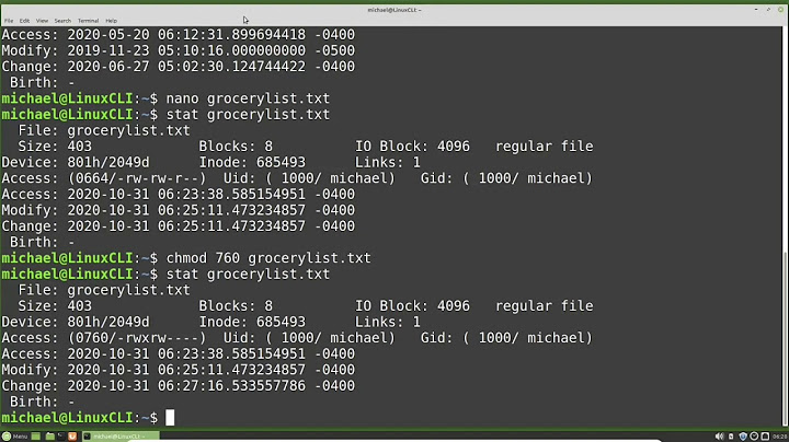 Linux Command Line (32) stat