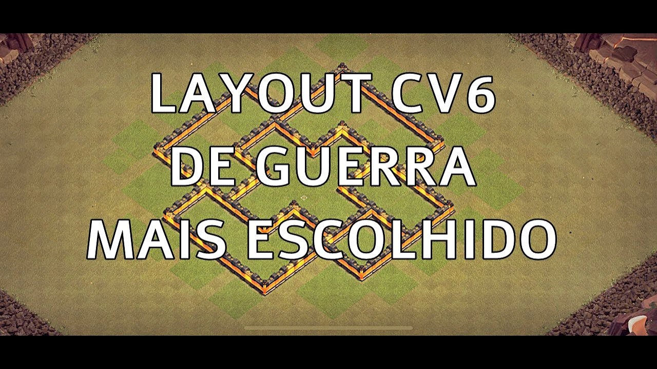 ✅[INÉDITO] melhor layout cv 6 de GUERRA clash of clans 100% ATUALIZADO e mais ESCOLHIDO [COM LINK]