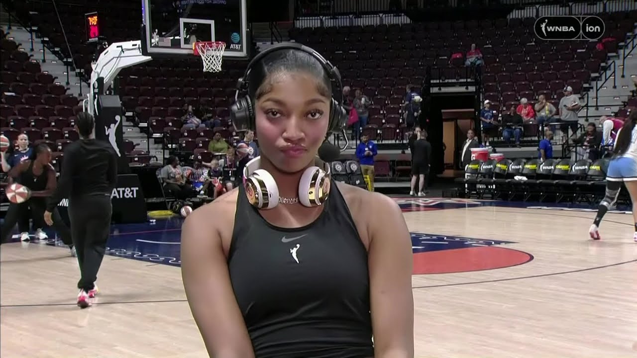 Angel Reese on Reese's endorsement, etc in pre-game interview | Chicago Sky vs Connecticut Sun WNBA